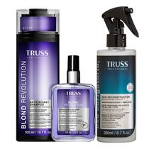 Kit Truss Blond Revolution - Shampoo 300ml + Finalizador 100ml + Uso Obrigatório Spray 260ml