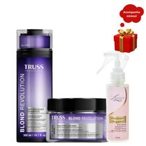 Kit Truss Blond Revolution Shampoo 300ml + Máscara 180g + Finalizador Obrigatório Lourre 120ml Kit Truss Blond Revolution Shampoo 300ml + Máscara 180g + Finalizador Obrigatório Lourre 120ml