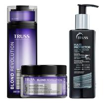 Kit Truss Blond Revolution - Shampoo 300ml + Máscara 180g + Hair Protector 250ml Kit Truss Blond Revolution - Shampoo 300ml + Máscara 180g + Hair Protector 250ml