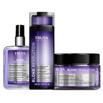 Kit Truss Blond Revolution - Shampoo 300ml + Máscara Net Mask 180g + Finalizador Impassable 100ml