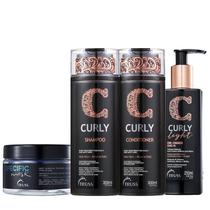 Kit Truss Curly - Shampoo 300ml + Condicionador 300ml + Leave-In Light 250ml + Máscara Specifc 180g