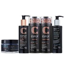 Kit Truss Curly - Shampoo 300ml + Condicionador 300ml + Leave-In Light 250ml + Night Spa 250ml + Máscara Specific 180g