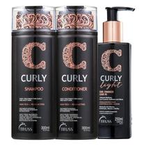 Kit Truss Curly - Shampoo 300ml + Condicionador 300ml + Leave-In Light 250ml Kit Truss Curly - Shampoo 300ml + Condicionador 300ml + Leave-In Light 250ml