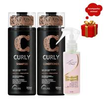 Kit Truss Curly Shampoo + Condicionador 300ml + Finalizador Obrigatório Lourre 120ml
