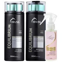 Kit Truss Equilibrium Shampoo + Condicionador 300ml + Finalizador Obrigatório Lourre 120ml