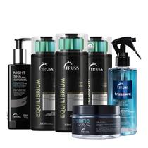 Kit Truss Equilibrium Shampoo Condicionador Frizz Zero Specific Spa (6 produtos)