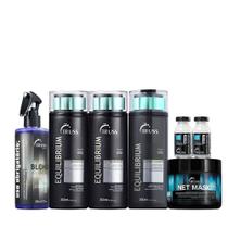 Kit Truss Equilibrium Shampoo Condicionador Net Mask Uso Obrigatório Blond e Shock repair (7 produtos)
