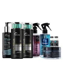 Kit Truss Equilibrium Shampoo Condicionador Uso obrigatório Plus Frizz Zero Hair Protector Specific Mask e Shock Repair