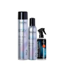 Kit Truss Fix Mousse Modelador Fix Medium e Uso Obrigatório (3 produtos)