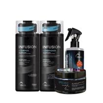 Kit truss infusion + mask + uso obrigatorio home care 4 produtos