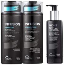Kit Truss Infusion Shampoo 300ml + Condicionador 300ml + Night Spa Serum 250ml