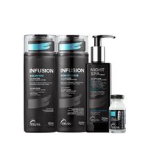 Kit Truss Infusion Shampoo e Condicionador Night Spa e Ampola Shock Repair (4 produtos)