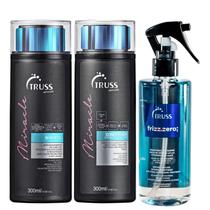 Kit Truss Miracle - Shampoo 300ml + Condicionador 300ml + Frizz Zero Spray 260ml Kit Truss Miracle - Shampoo 300ml + Condicionador 300ml + Frizz Zero Spray 260ml