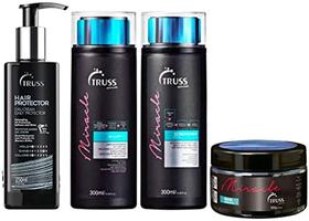 Kit Truss Miracle Shampoo 300ml + Condicionador 300ml + Máscara 180g + Hair Protector 250ml