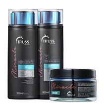 Kit Truss Miracle - Shampoo 300ml + Condicionador 300ml + Máscara 200g