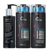 Kit Truss Miracle - Shampoo 300ml + Condicionador 300ml + Night Spa 250ml