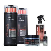 Kit Truss Miracle Summer Shampoo 300ml, Condicionador 300ml, Máscara 180ml, Uso Obrigatório, Illuminate Oil 60ml (5 prod