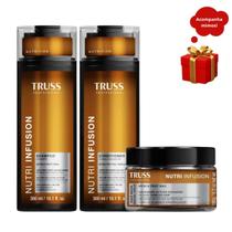 Kit Truss Nutri Infusion 1 Shampoo 1 Condicionador 300ml 1 Máscara 180g
