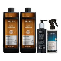 Kit Truss Nutri Infusion - Shampoo 1L + Condicionador 1L + Night Spa 250ml + Uso Obrigatório Spray 260ml