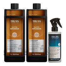 Kit Truss Nutri Infusion - Shampoo 1L + Condicionador 1L + Uso Obrigatório Spray 260ml Kit Truss Nutri Infusion - Shampoo 1L + Condicionador 1L + Uso Obrigatório Spray 260ml
