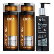 Kit Truss Nutri Infusion - Shampoo 300ml + Condicionador 300ml + Hair Protector 250ml