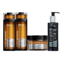 Kit Truss Nutri Infusion - Shampoo 300ml + Condicionador 300ml + Máscara 180g + Hair Protector 250ml