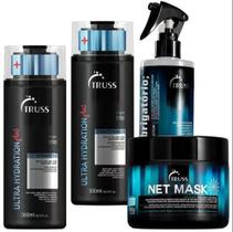 Kit Truss - Sh e Cond. 300ml Ultra Hydration Plus + Net Mask 550gr + Uso Obrigatório 260ml