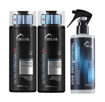 Kit Truss - Sh Ultra Hidration Plus 300ml, Cond Ultra Hydration Plus 300ml + Uso Obrigatório 260ml.