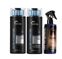 Kit truss shampoo + condicionador hydration + uso obrigatorio blond