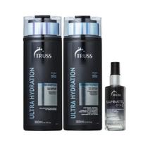 Kit Truss Shampoo Ultra Hydration 300ML, Condicionador Ultra Hydration 300ML, Illuminate Oil 60ML, (3 produtos)