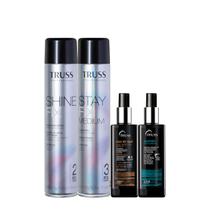 Kit Truss Shine Fix Spray de Brilho Medium Amino Lipotropic e Day By Day (4 produtos)