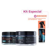 Kit Truss Specific Miracle Máscara Capilar e Uso Obrigatório Tratamento Reconstrutor (3 produtos)