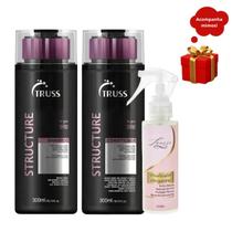 Kit Truss Structure Shampoo + Condicionador 300ml + Finalizador Obrigatório Lourre 120ml