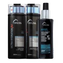 Kit Truss Ultra Hydration Plus - Shampoo 300ml + Condicionador 300ml + Finalizador Amino 225ml