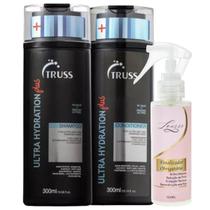 Kit Truss Ultra Hydration Plus Shampoo + Condicionador 300ml + Finalizador Obrigatório Lourre 120ml