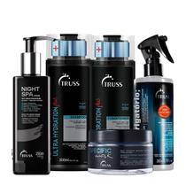 Kit Truss Ultra Hydration Plus Shampoo Condicionador Specfic Máscara Uso Obrigatório e Night Spa (5 produtos) Kit Truss Ultra Hydration Plus Shampoo Condicionador Specfic Máscara Uso Obrigatório e Night Spa (5 produtos)