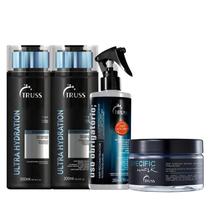 Kit Truss Ultra Hydration - Shampoo 300ml + Condicionador 300ml + Máscara Specific 180g + Uso Obrigatório 260ml
