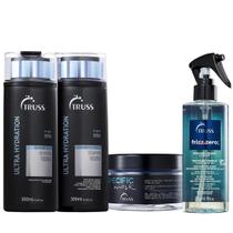 Kit TRUSS Ultra Hydration Specific Frizz Zero Quarteto (4 Produtos)