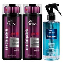 Kit Truss Uso obrigatório Plus+ (Shampoo + Condicionador) + Frizz Zero 3 Itens Kit Truss Uso obrigatório Plus+ (Shampoo + Condicionador) + Frizz Zero 3 Itens