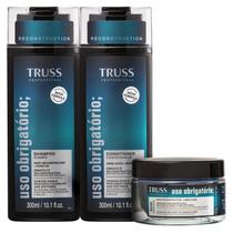 Kit TRUSS Uso Obrigatório Reconstruction Shampoo 300ml + Condicionador 300ml + Máscara 180g