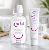 Kit Trydal Enxaguante Creme Dental Clinical Pro Cloramina T