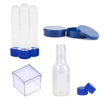 Kit Tubete Latinha Caixinha 4X4 Garrafinha 50Ml ul Marinho Kit Tubete Latinha Caixinha 4X4 Garrafinha 50Ml ul Marinho