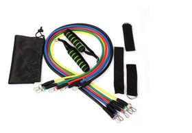 Kit Tubing Elástico 11 Itens Treinamento Funcional Pilates
