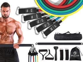 Kit Tubing Premium Extreme Elástico Extensor Barra Kit Tubing Premium Extreme Elástico Extensor Barra