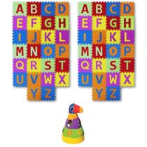 Kit Tucano Empilhar Didático Bebê+2 Tatame Alfabeto Emborrachado