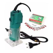 Kit Tupia + Jogo Fresas 15 Peças Resistente 110V