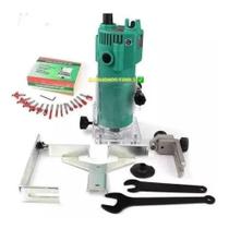 Kit Tupia Laminadora 6mm 650w + Jogo De Fresas Tupia Com 15 Peças 220