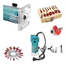 Kit Tupia Laminadora 6Mm 650W + Jogo Fresas Tupia 15 Peças Kit Tupia Laminadora 6Mm 650W + Jogo Fresas Tupia 15 Peças