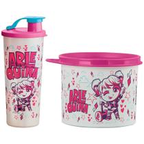 Kit Tupperware Arlequina Kids Copo 470ml + Pote 500ml Kit Tupperware Arlequina Kids Copo 470ml + Pote 500ml