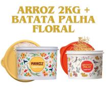 Kit tupperware arroz 2kg + batata palha 1kg